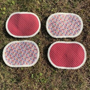 Set of 4 Vintage Calico Handmade Placemats